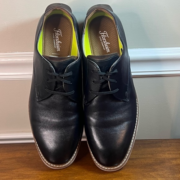Florsheim Vibe Men’s Plain Toe Black Leather Oxford Size 12 Wide main image 11